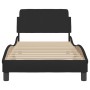 Bed frame with black fabric headboard 90x200 cm by , Beds and slatted bases - Ref: Foro24-373107, Price: 129,82 €, Discount: %
