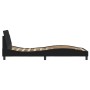 Bed frame with black fabric headboard 90x200 cm by , Beds and slatted bases - Ref: Foro24-373107, Price: 129,82 €, Discount: %