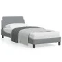 Hellgrauer Stoffbettrahmen mit Kopfteil 90x200 cm von , Betten und Lattenroste - Ref: Foro24-373105, Preis: 106,24 €, Rabatt: %