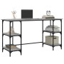 Escritorio metal madera de ingeniería gris Sonoma 140x50x75 cm de , Escritorios - Ref: Foro24-845329, Precio: 91,16 €, Descue...