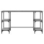 Escritorio metal madera de ingeniería gris Sonoma 140x50x75 cm de , Escritorios - Ref: Foro24-845329, Precio: 91,08 €