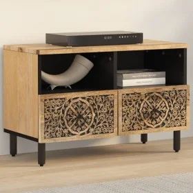 TV-Schrank aus massivem Mangoholz, 70 x 33 x 46 cm von , TV-Möbel - Ref: Foro24-358213, Preis: 87,17 €, Rabatt: %