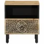 Nachttisch aus massivem Mangoholz, 40 x 33 x 46 cm von , Nachttische - Ref: Foro24-358218, Preis: 85,06 €, Rabatt: %
