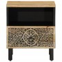 Solid mango wood bedside table 40x33x46 cm by , Nightstands - Ref: Foro24-358218, Price: 86,96 €, Discount: %