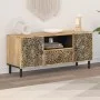 Solid mango wood TV cabinet 105x33x46 cm by , TV Furniture - Ref: Foro24-358226, Price: 193,02 €, Discount: %