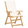 Reclining garden chairs 2 pcs solid acacia wood brown by vidaXL, Garden chairs - Ref: Foro24-45937, Price: 141,68 €, Discount: %