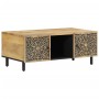 Mesa de centro de madera maciza mango 100x54x40 cm de , Mesas de centro - Ref: Foro24-358224, Precio: 199,24 €, Descuento: %