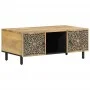 Solid mango wood coffee table 100x54x40 cm by , Coffee table - Ref: Foro24-358224, Price: 195,80 €, Discount: %
