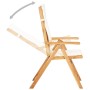 Reclining garden chairs 2 pcs solid acacia wood brown by vidaXL, Garden chairs - Ref: Foro24-45937, Price: 141,68 €, Discount: %