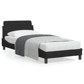 Bed frame with black velvet headboard 90x190 cm by , Beds and slatted bases - Ref: Foro24-373094, Price: 107,93 €, Discount: %