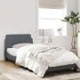 Estructura de cama con cabecero terciopelo gris oscuro 90x200cm de , Camas y somieres - Ref: Foro24-373113, Precio: 126,32 €,...