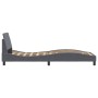 Dark gray velvet bed frame with headboard 90x200cm by , Beds and slatted bases - Ref: Foro24-373113, Price: 136,69 €, Discoun...