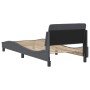 Dark gray velvet bed frame with headboard 90x200cm by , Beds and slatted bases - Ref: Foro24-373113, Price: 136,69 €, Discoun...