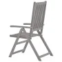 Verstellbare Gartenstühle 2 Stk. massives Akazienholz grau von vidaXL, Gartenstühle - Ref: Foro24-45938, Preis: 129,29 €, Rab...