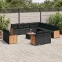 14-piece garden sofa set with black synthetic rattan cushions by , Garden sets - Ref: Foro24-3260613, Price: 926,82 €, Discou...