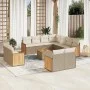 12-piece garden sofa set and brown synthetic rattan cushions by , Garden sets - Ref: Foro24-3260588, Price: 968,75 €, Discoun...