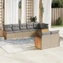 Garden sofa set with beige cushions 8 pcs PE rattan by , Garden sets - Ref: Foro24-3260232, Price: 579,54 €, Discount: %