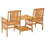 Gartenstühle mit Tisch aus massivem Akazienholz 159x61x92 cm von vidaXL, Gartensets - Ref: Foro24-45933, Preis: 134,48 €, Rab...
