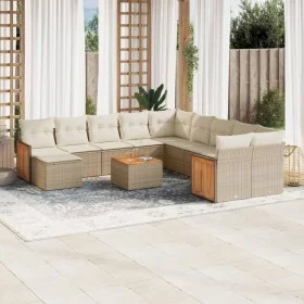 12-piece garden sofa set and brown synthetic rattan cushions by , Garden sets - Ref: Foro24-3260658, Price: 825,10 €, Discoun...