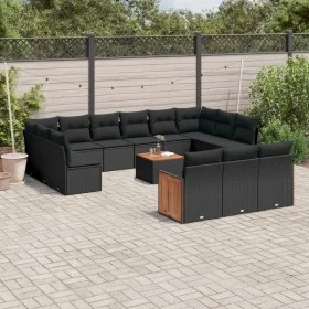 14-piece garden sofa set with black synthetic rattan cushions by , Garden sets - Ref: Foro24-3260543, Price: 840,26 €, Discou...