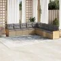 9-piece garden sofa set with beige synthetic rattan cushions by , Garden sets - Ref: Foro24-3260141, Price: 567,54 €, Discoun...