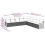 9-piece garden sofa set with beige synthetic rattan cushions by , Garden sets - Ref: Foro24-3260141, Price: 567,54 €, Discoun...