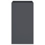Anthracite cold rolled steel planter 42x38x75 cm by , Pots and planters - Ref: Foro24-841579, Price: 74,11 €, Discount: %