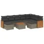 10-piece garden sofa set with gray synthetic rattan cushions by , Garden sets - Ref: Foro24-3260632, Price: 587,72 €, Discoun...
