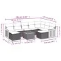 10-piece garden sofa set with gray synthetic rattan cushions by , Garden sets - Ref: Foro24-3260632, Price: 587,72 €, Discoun...