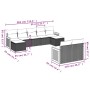 9-piece garden sofa set with beige synthetic rattan cushions by , Garden sets - Ref: Foro24-3260484, Price: 563,99 €, Discoun...