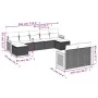 9-piece garden sofa set with beige synthetic rattan cushions by , Garden sets - Ref: Foro24-3260484, Price: 595,60 €, Discoun...