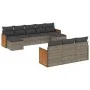 10-teilige Gartensofagarnitur mit grauen synthetischen Rattankissen von , Gartensets - Ref: Foro24-3260499, Preis: 644,01 €, ...