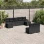 8-teiliges Gartensofa-Set und schwarze synthetische Rattankissen von , Gartensets - Ref: Foro24-3260452, Preis: 521,80 €, Rab...