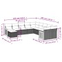 11-teiliges Gartensofa-Set mit beigen synthetischen Rattankissen von , Gartensets - Ref: Foro24-3260651, Preis: 701,72 €, Rab...