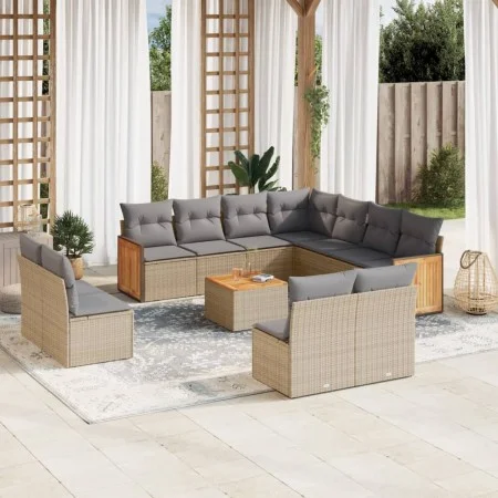 12-piece garden sofa set and brown synthetic rattan cushions by , Garden sets - Ref: Foro24-3260176, Price: 765,99 €, Discoun...