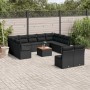 Set de sofás de jardín 12 piezas cojines ratán sintético negro de , Conjuntos de jardín - Ref: Foro24-3223885, Precio: 689,35...