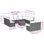 Gartensofa-Set 12-teilig mit schwarzen synthetischen Rattankissen von , Gartensets - Ref: Foro24-3223885, Preis: 677,07 €, Ra...