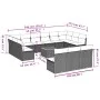 14-piece garden sofa set with black synthetic rattan cushions by , Garden sets - Ref: Foro24-3223900, Price: 788,32 €, Discou...