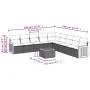 Garden sofa set with beige cushions 10 pieces synthetic rattan by , Garden sets - Ref: Foro24-3260148, Price: 606,84 €, Disco...