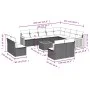 Garden sofa set with cushions 13 pieces gray synthetic rattan by , Garden sets - Ref: Foro24-3260562, Price: 806,37 €, Discou...
