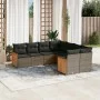 8-teiliges Gartensofa-Set und graue synthetische Rattankissen von , Gartensets - Ref: Foro24-3260639, Preis: 519,85 €, Rabatt: %