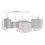 Gartensofa-Set mit Kissen, 5-teilig, graues synthetisches Rattan von , Gartensets - Ref: Foro24-3225430, Preis: 335,07 €, Rab...