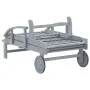 Tumbona de jardín de madera de acacia maciza gris de vidaXL, Tumbonas - Ref: Foro24-45939, Precio: 172,56 €, Descuento: %