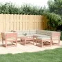 Juego de muebles jardín 8 pzas y cojines madera abeto Douglas de , Conjuntos de jardín - Ref: Foro24-3216948, Precio: 853,69 ...