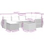 7-piece garden sofa set and beige synthetic rattan cushions by , Garden sets - Ref: Foro24-3257437, Price: 505,59 €, Discount: %