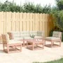 Douglas 5-piece garden sofa set with solid wood cushions by , Garden sets - Ref: Foro24-3216983, Price: 500,58 €, Discount: %