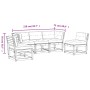 Douglas 5-piece garden sofa set with solid wood cushions by , Garden sets - Ref: Foro24-3216983, Price: 508,54 €, Discount: %