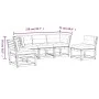 Douglas 5-piece garden sofa set with solid wood cushions by , Garden sets - Ref: Foro24-3216983, Price: 500,58 €, Discount: %