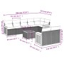 9-piece garden sofa set with beige synthetic rattan cushions by , Garden sets - Ref: Foro24-3260239, Price: 596,25 €, Discoun...