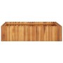 Blumenbeet aus massivem Akazienholz, 100 x 100 x 25 cm von vidaXL, Töpfe und Pflanzgefäße - Ref: Foro24-45922, Preis: 87,57 €...